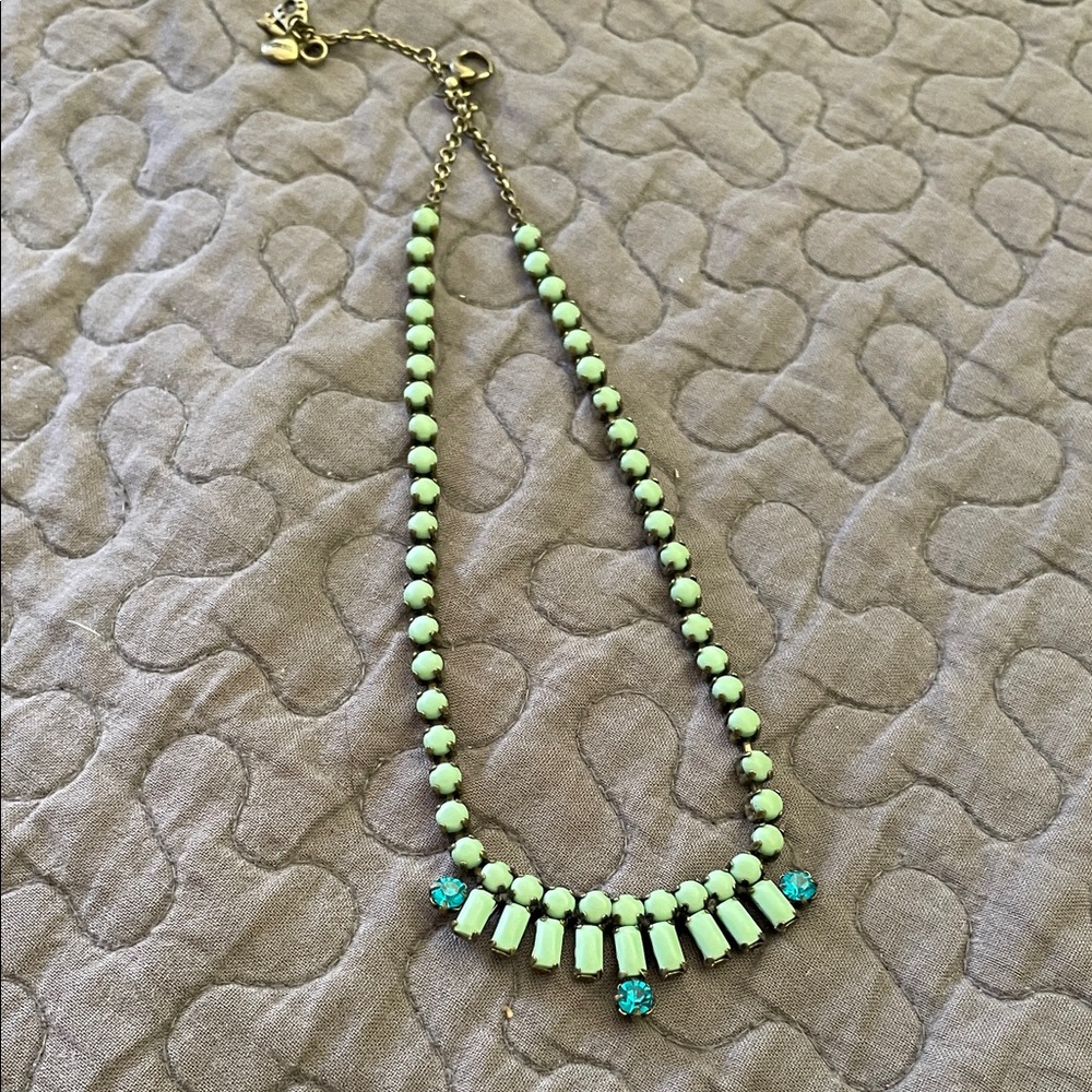 Fossil Mint Green and Turquoise Necklace